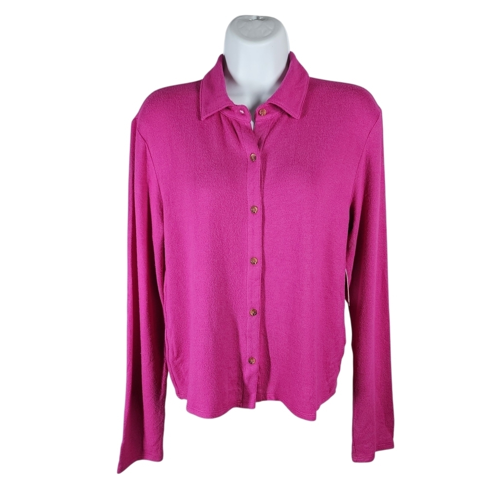 OPEN EDIT BUTTON FRONT SWEATER